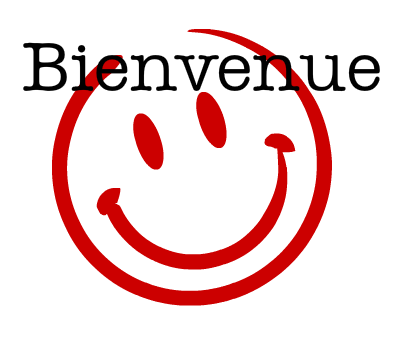 smiley rouge bienvenue